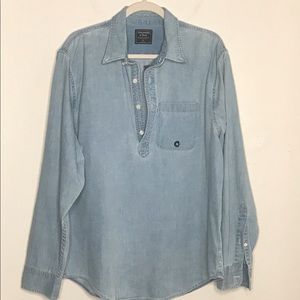 Pullover Denim Shirt By Abercrombie & Fitch